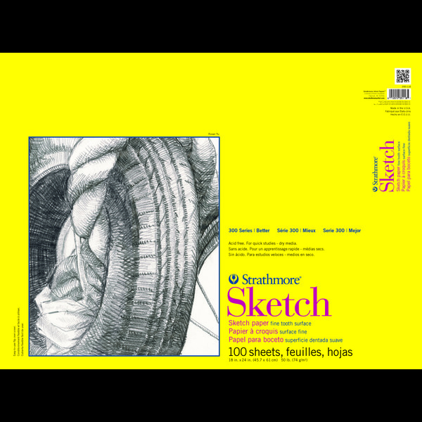 Strathmore Artist Papers Strathmore 300 Series Sketch Pad - 18X24 350-118-1